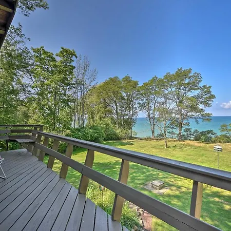 Lake-View Home Deck, Grill And Fire Pit In Brocton